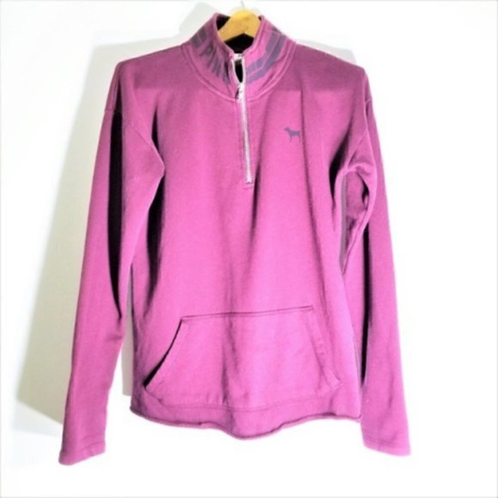 VS PINK Maroon Zip Up Athletic Jacket